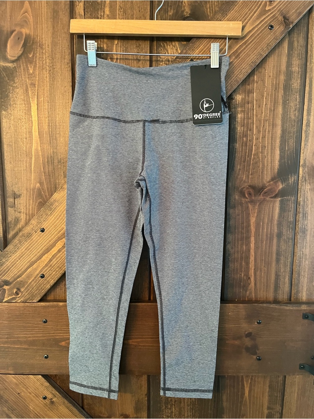 90 Degree By Reflex Heather Stone Gray Leggings- NEW WITH TAGS- SMALL